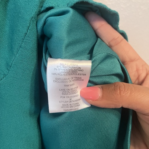 Gianni Bini Women's Medium‎ Cocktail Emerald Green Dress Adjustable Straps Party - Picture 4 of 8